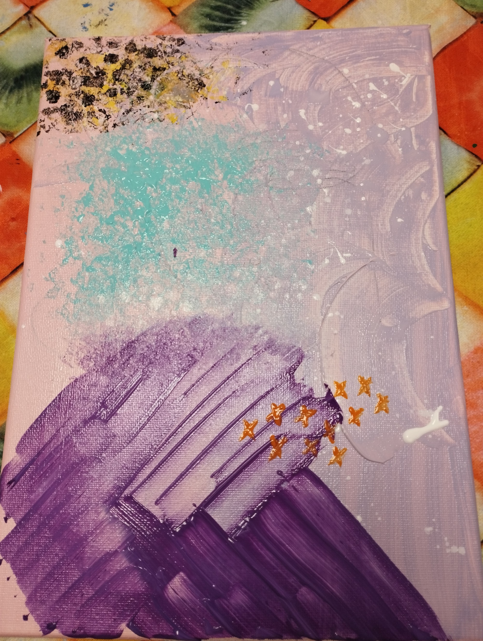 Fertig gestelltes Kunstwerk