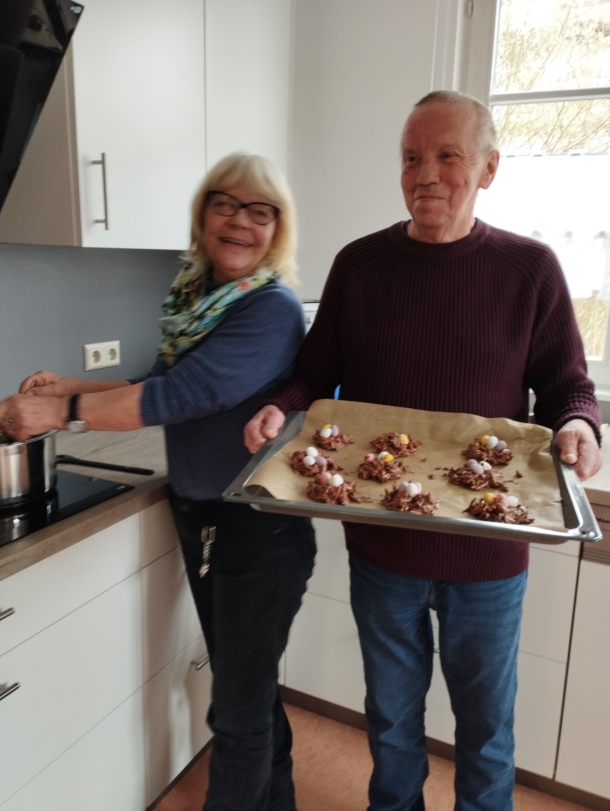Vorbereitung der Osternester
