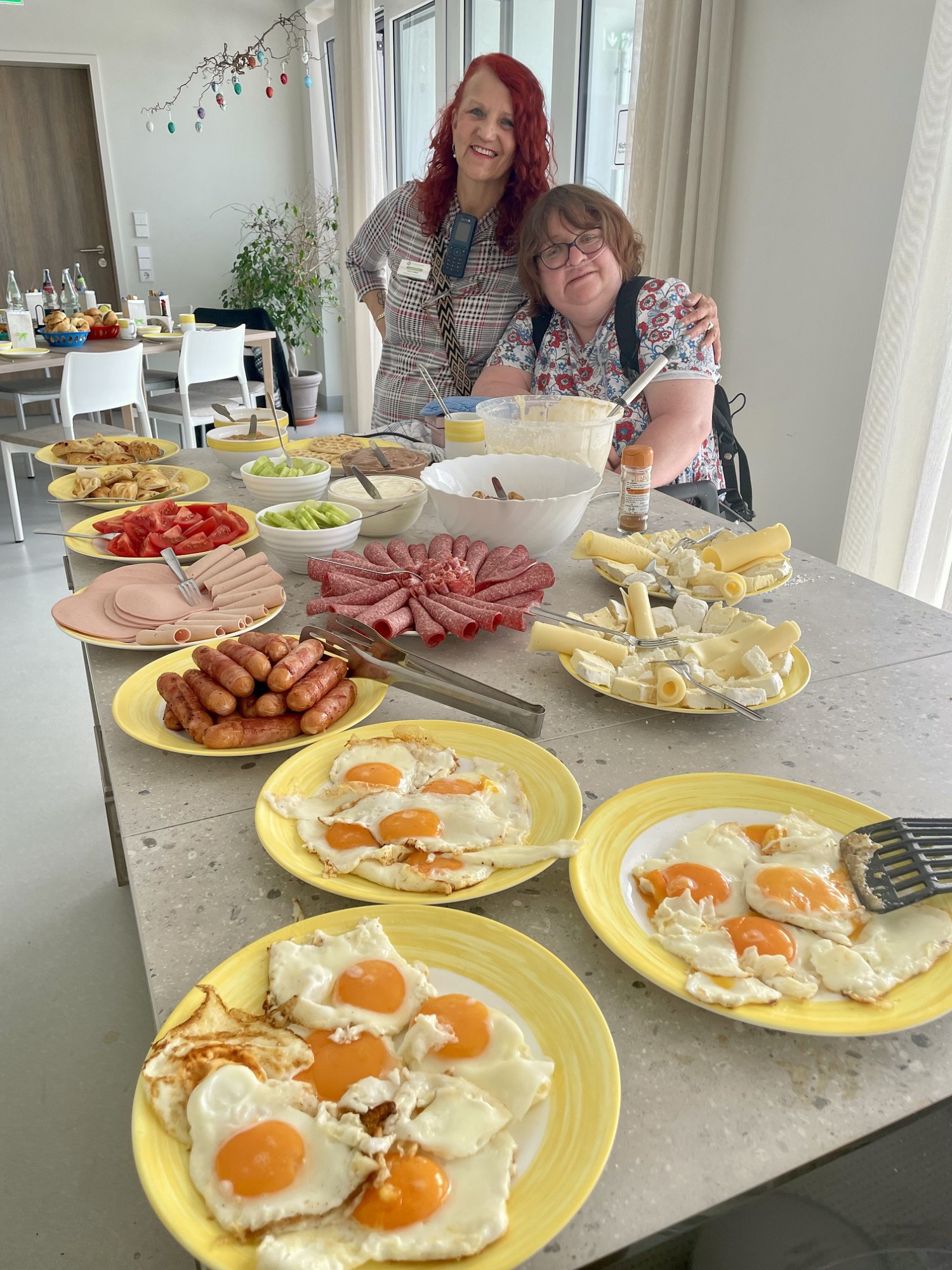 Fertig angerichtetes Buffet