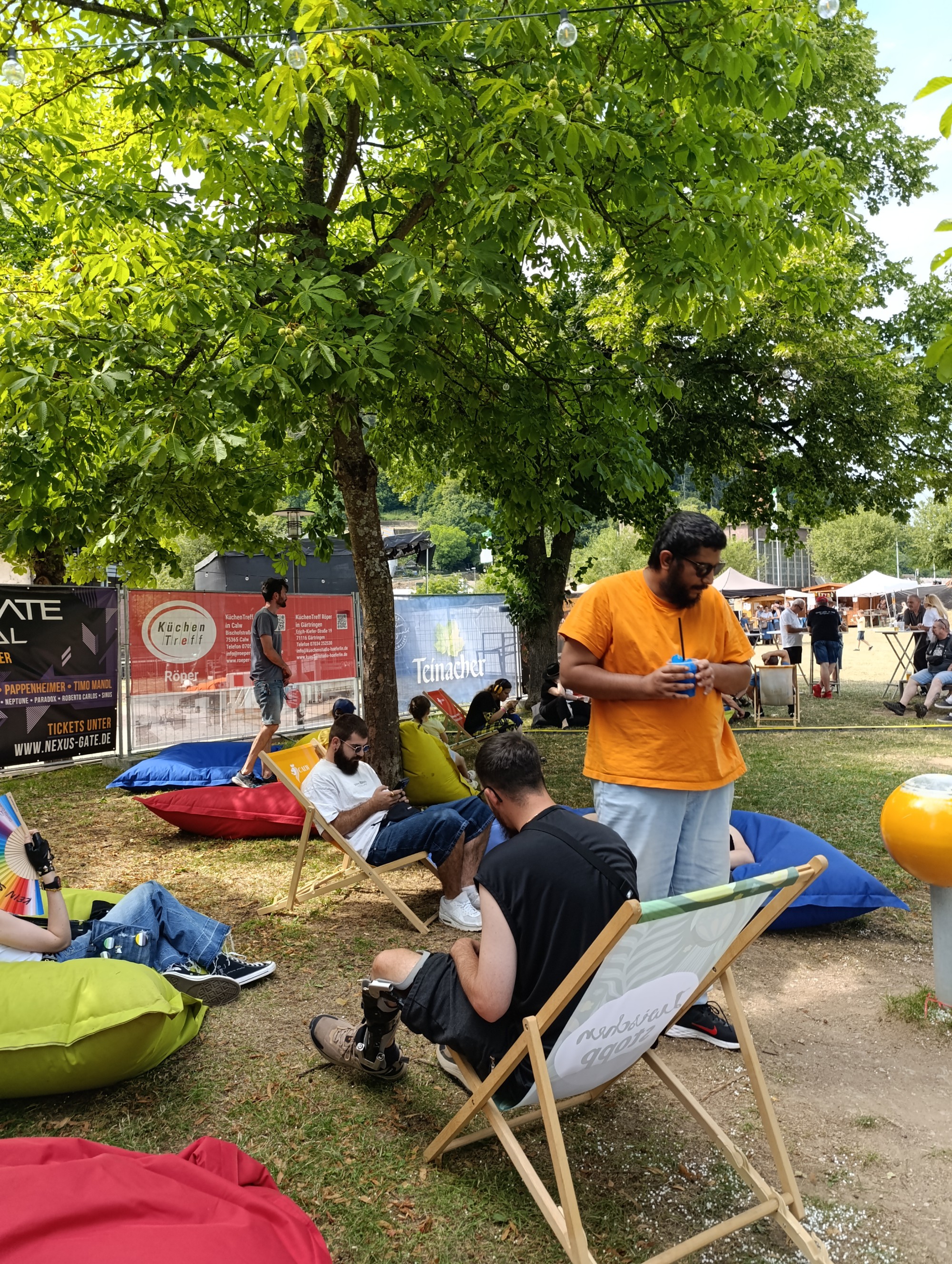 Relaxen auf dem Festivalgel&auml;nde