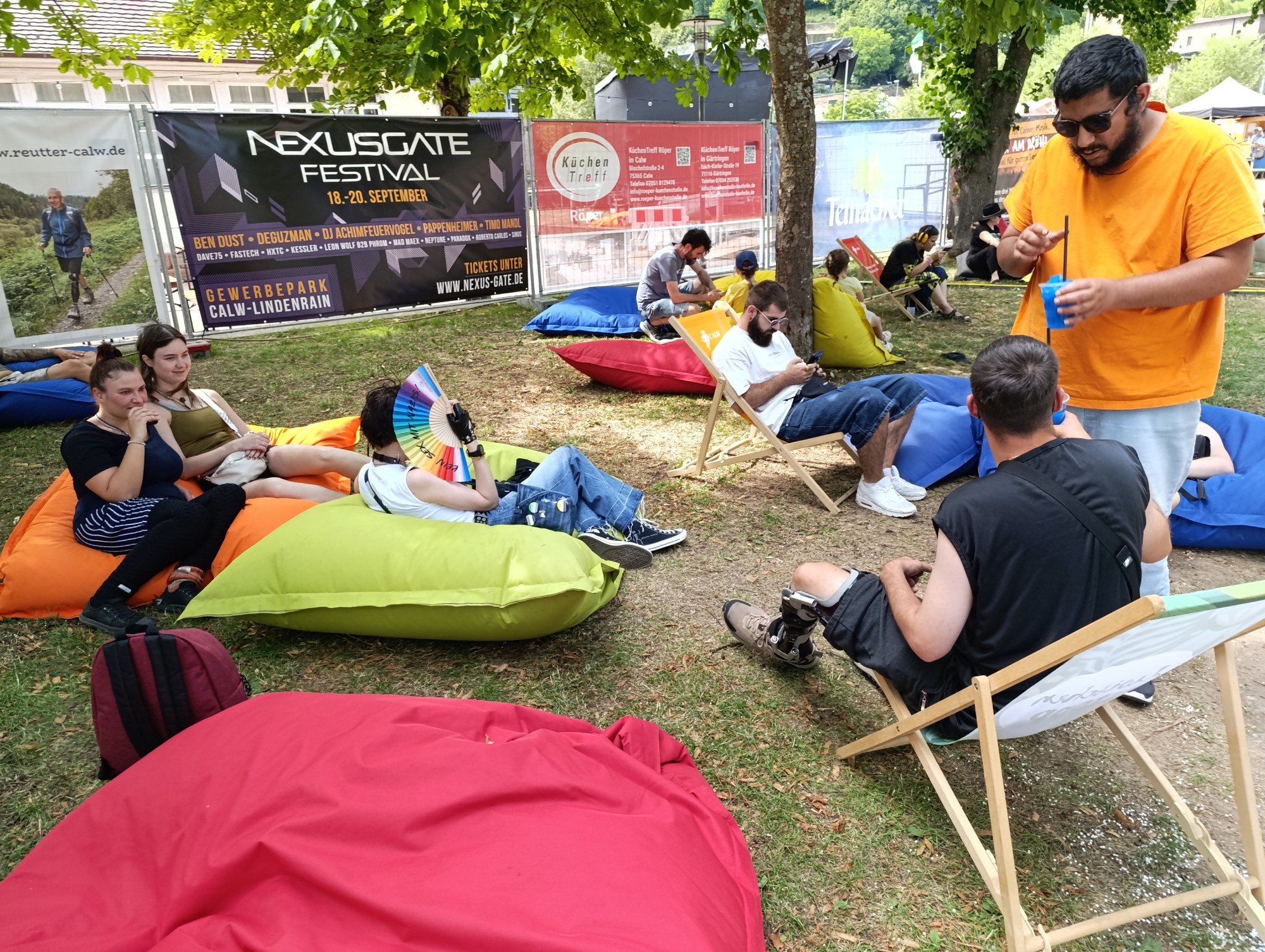 Relaxen auf dem Festivalgel&auml;nde