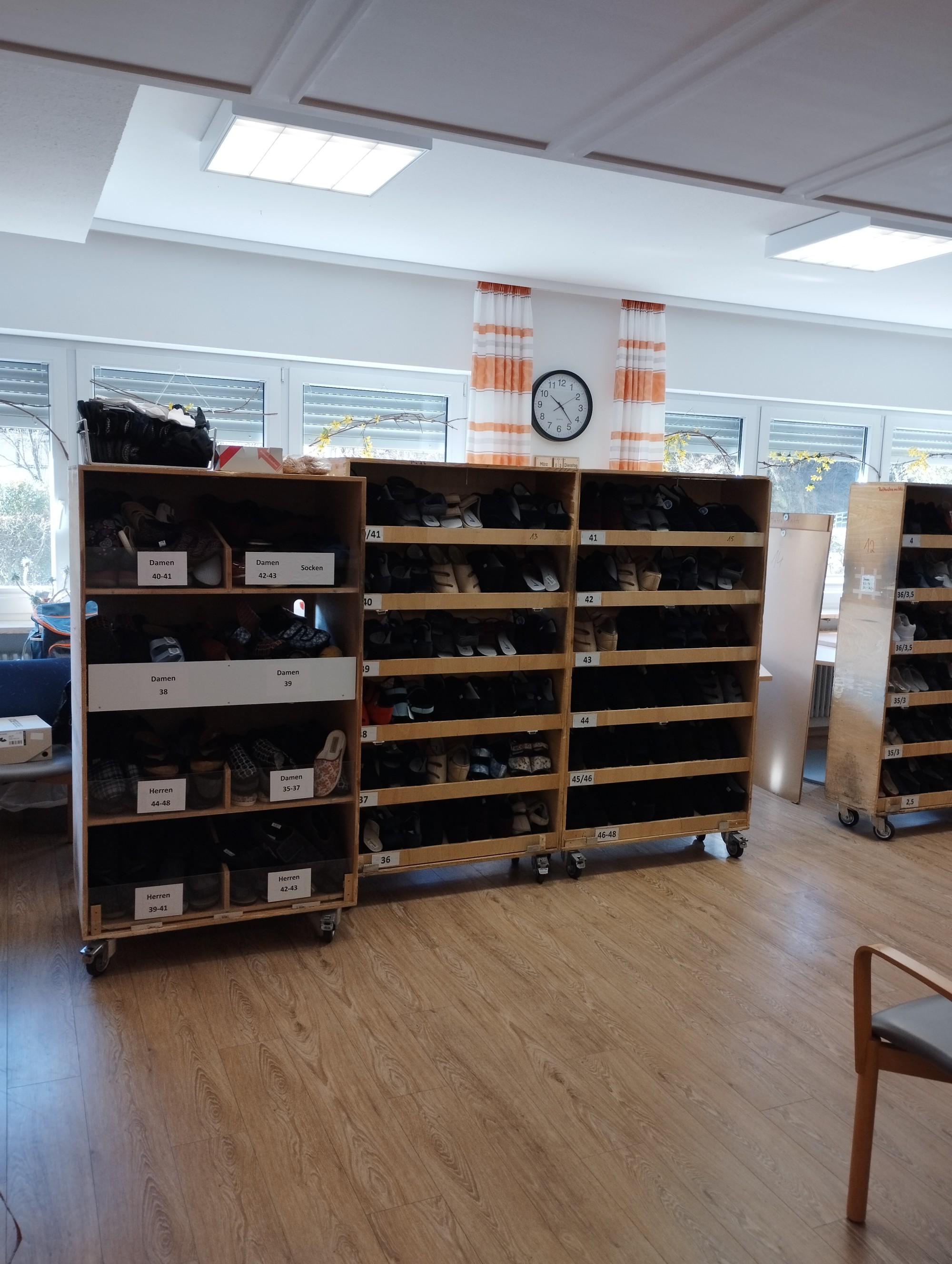 Auswahl der angebotenen Schuhe