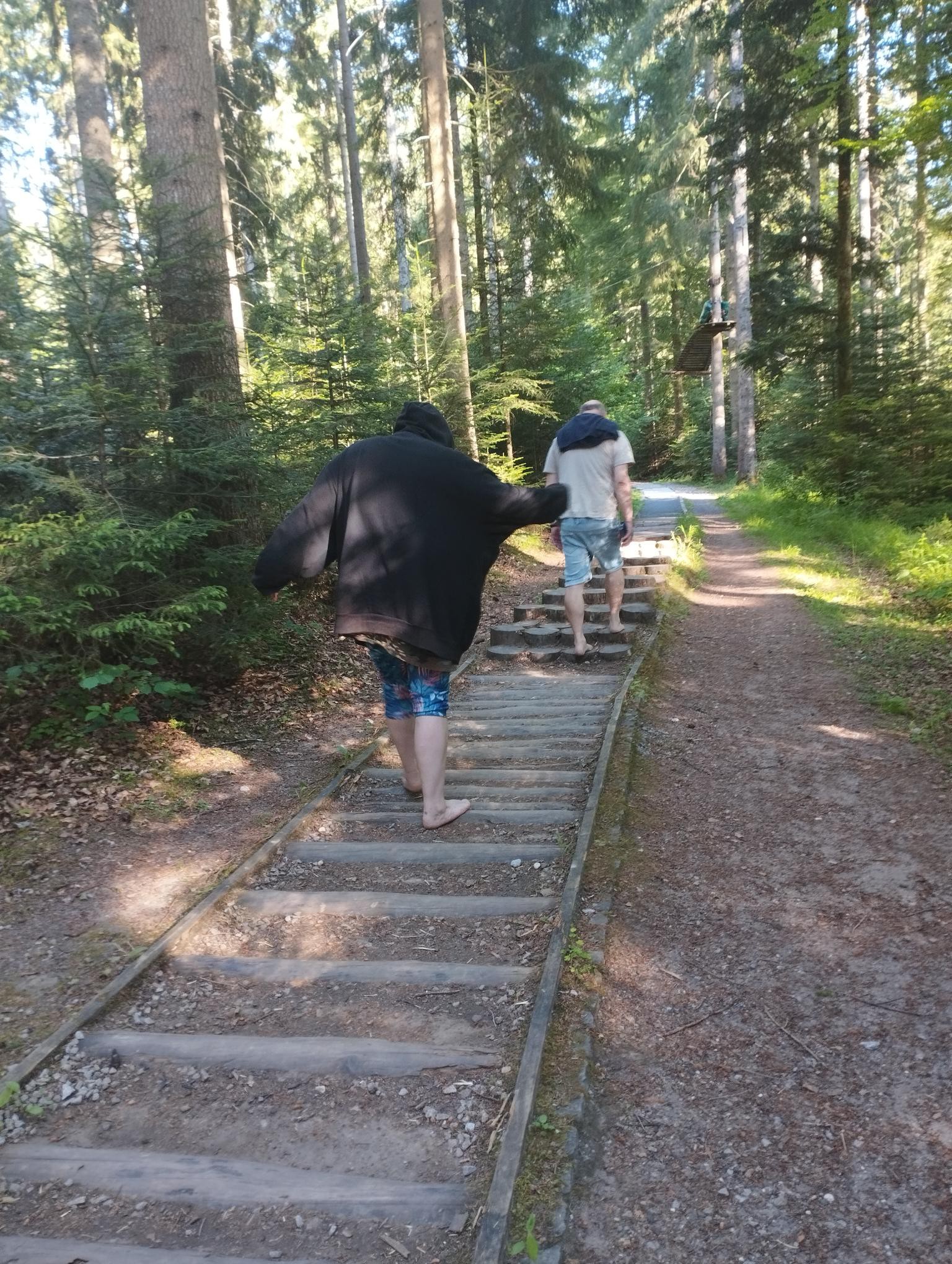 Laufen auf Holz
