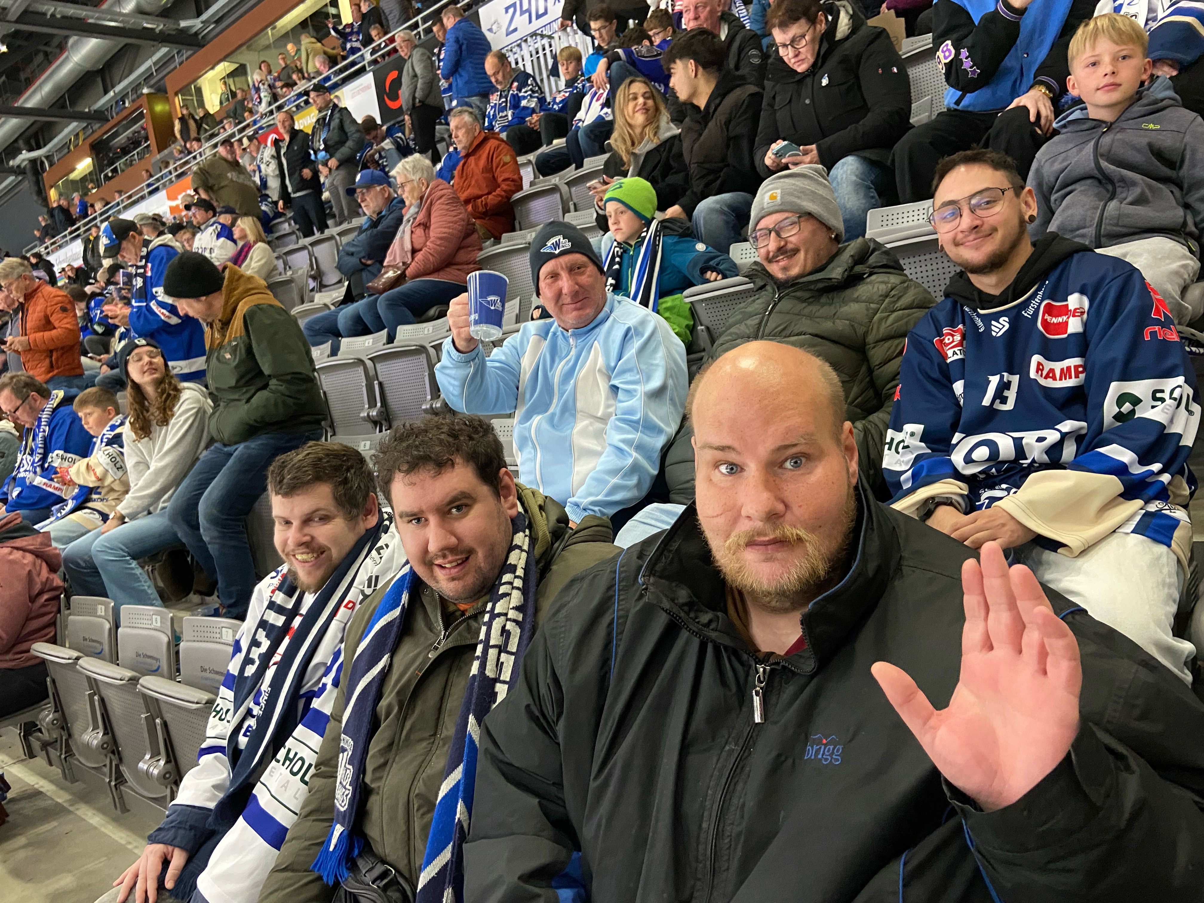 Klienten im Stadion