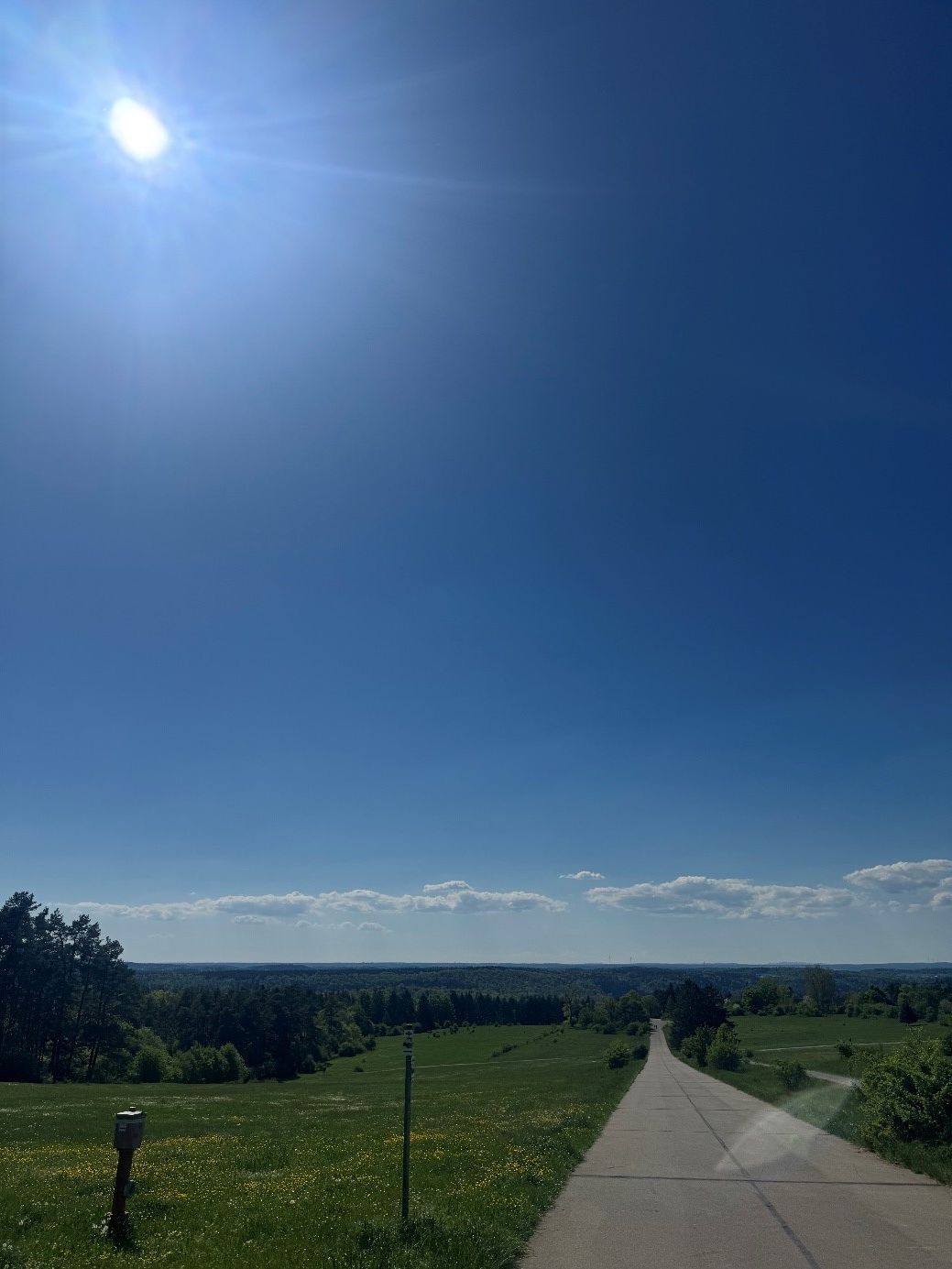 Ausblick auf blauen Himmel