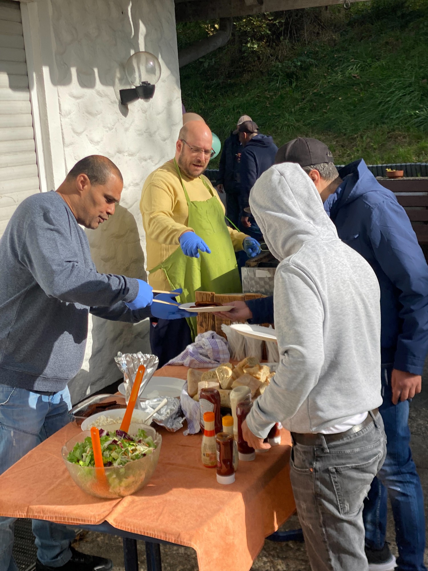 Gemeinsames Grillen