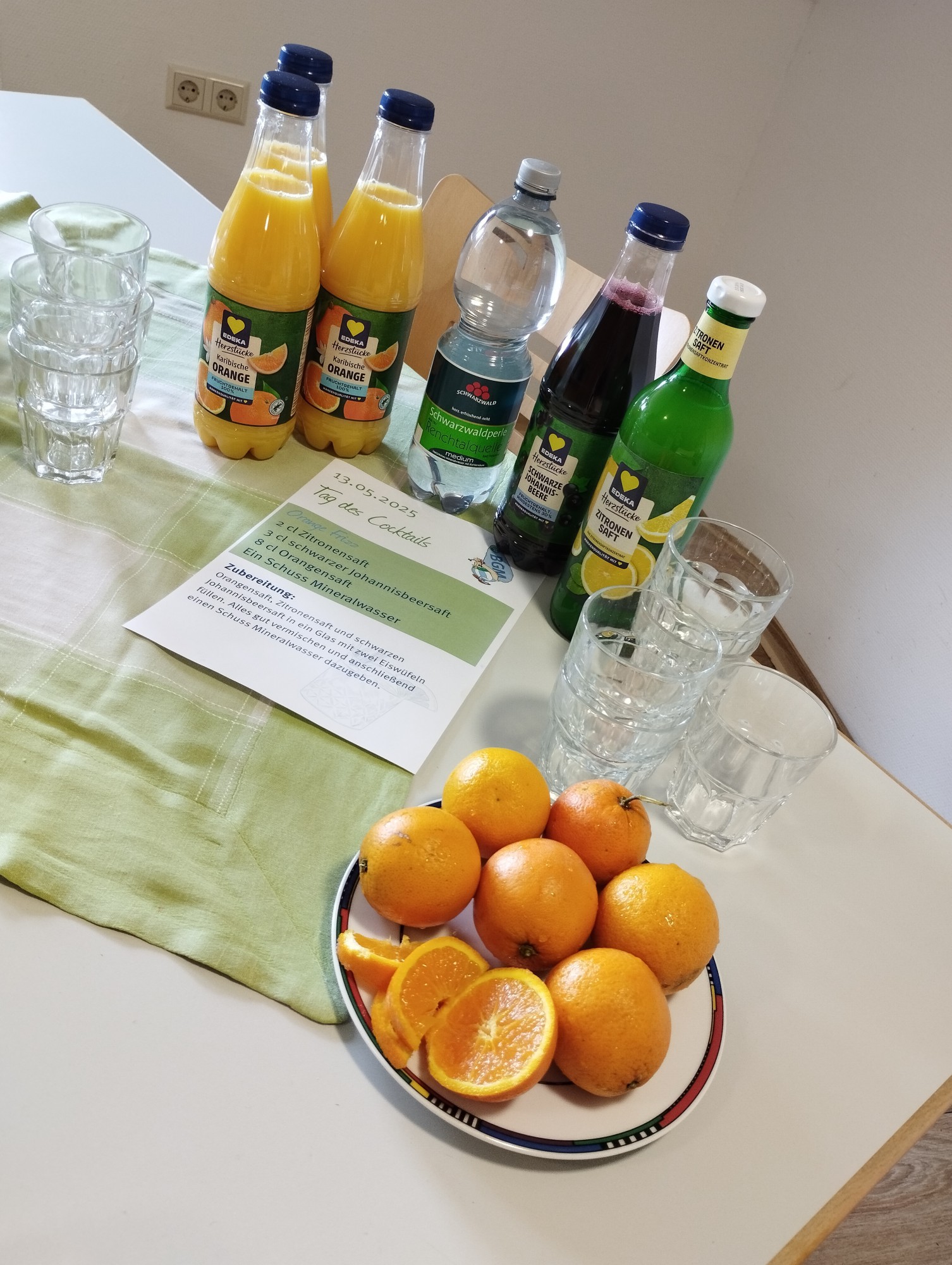 Zutaten für Cocktails
