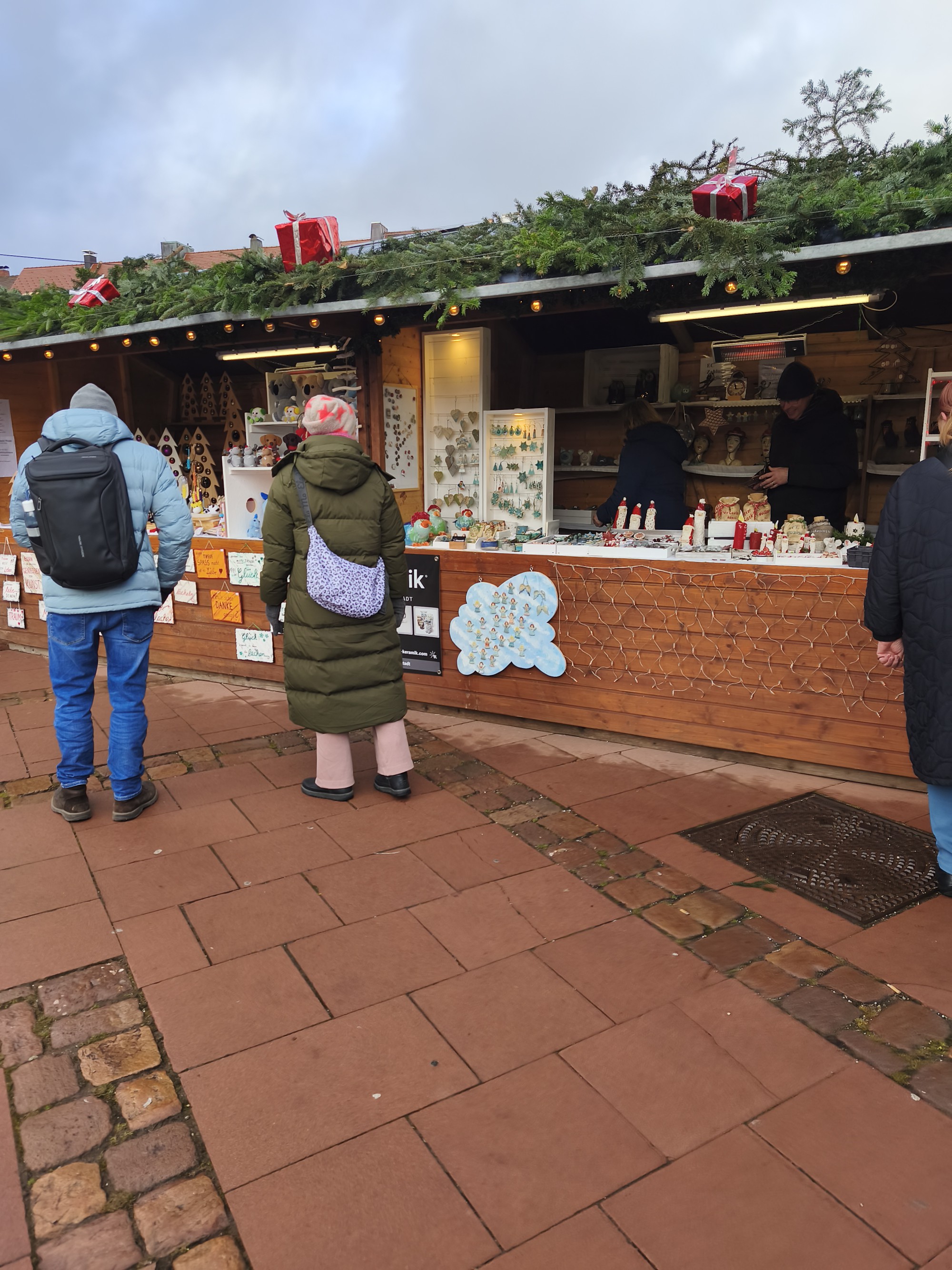 Besuch auf dem Weihnachtsmarkt