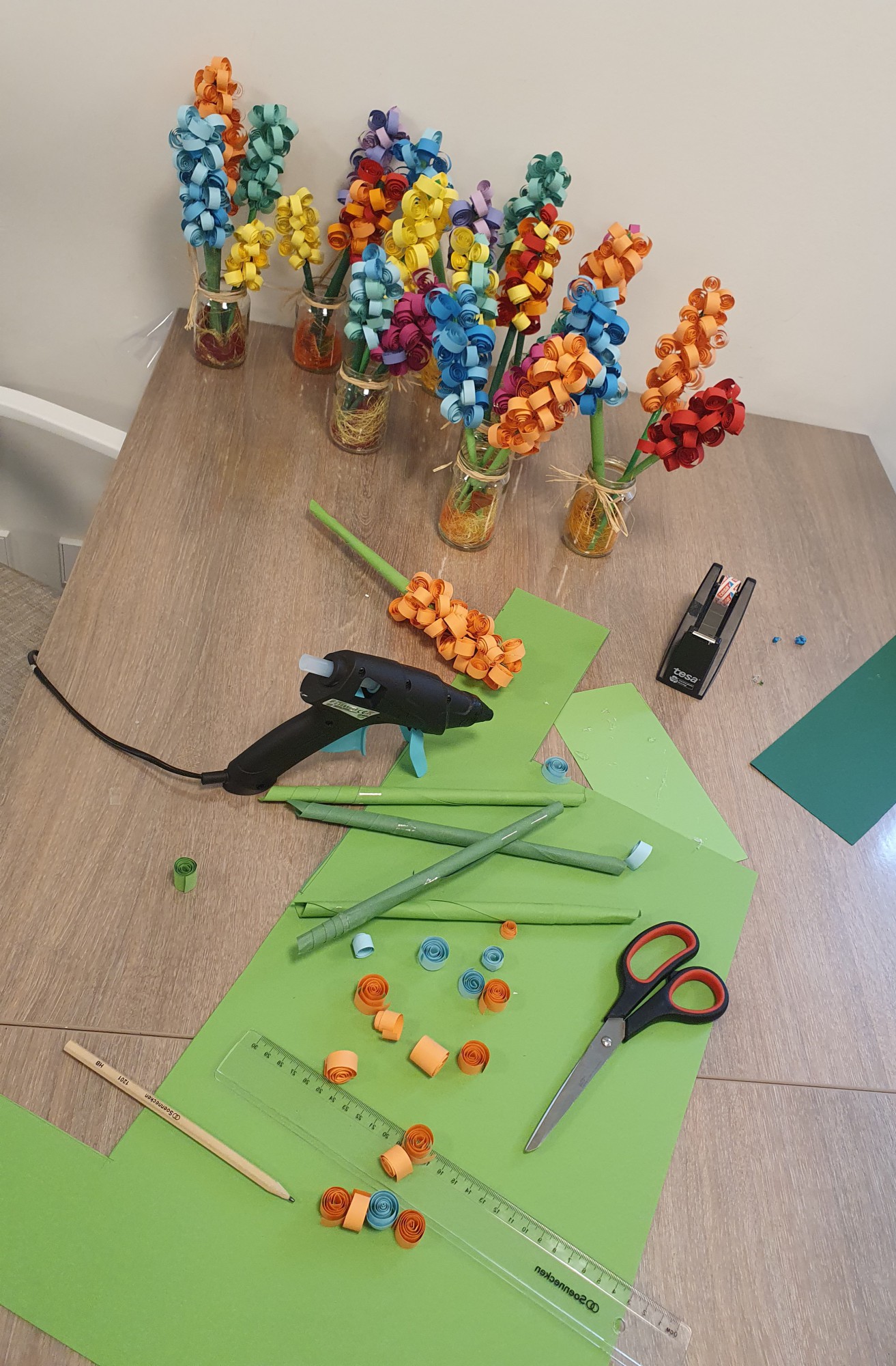 Bastelarbeit aus Papier