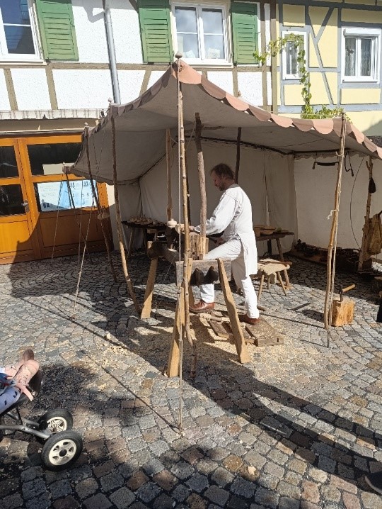 Ausstellung auf dem Mittelaltermarkt
