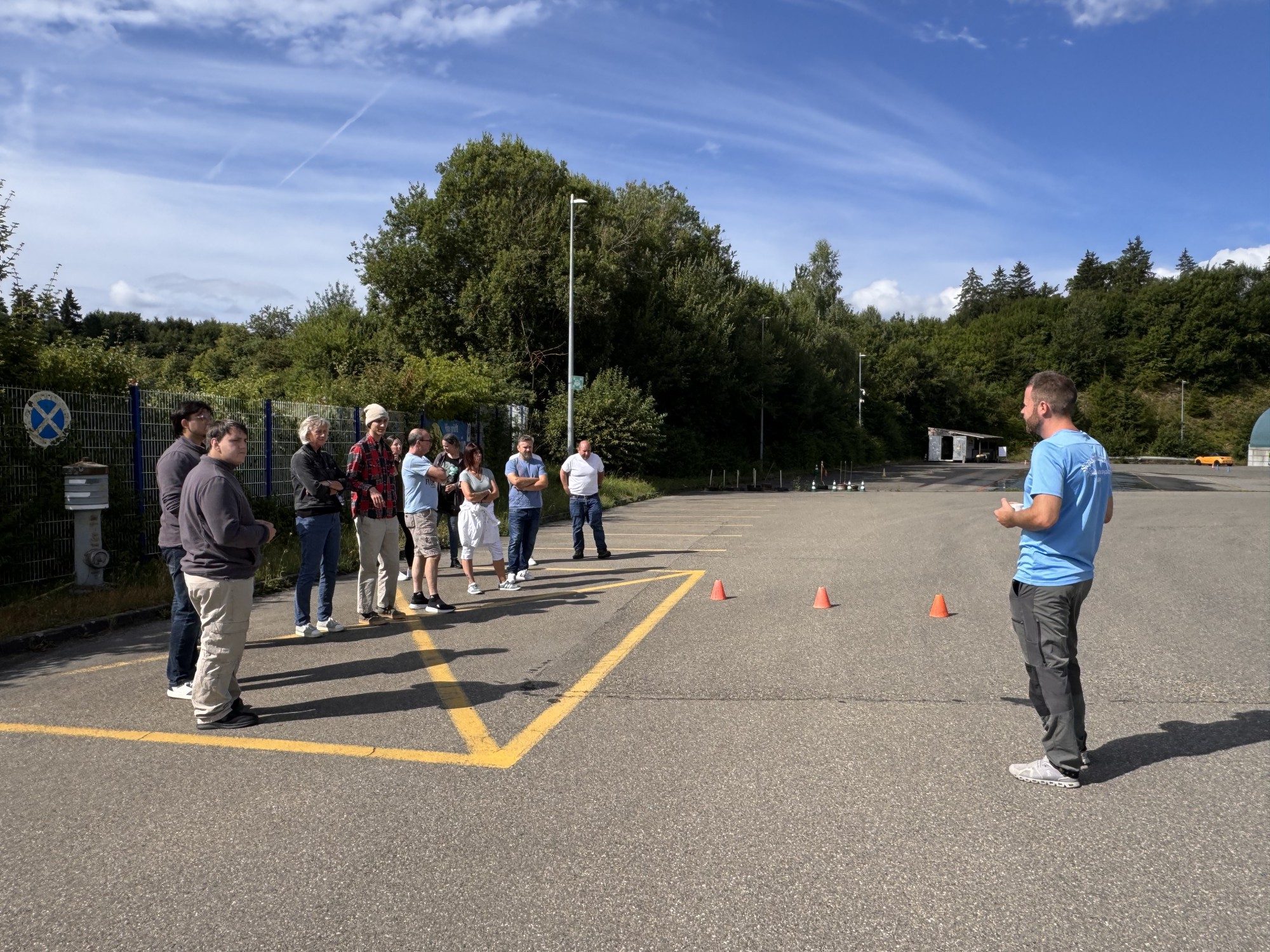 Einweisung in Fahrsicherheitstraining