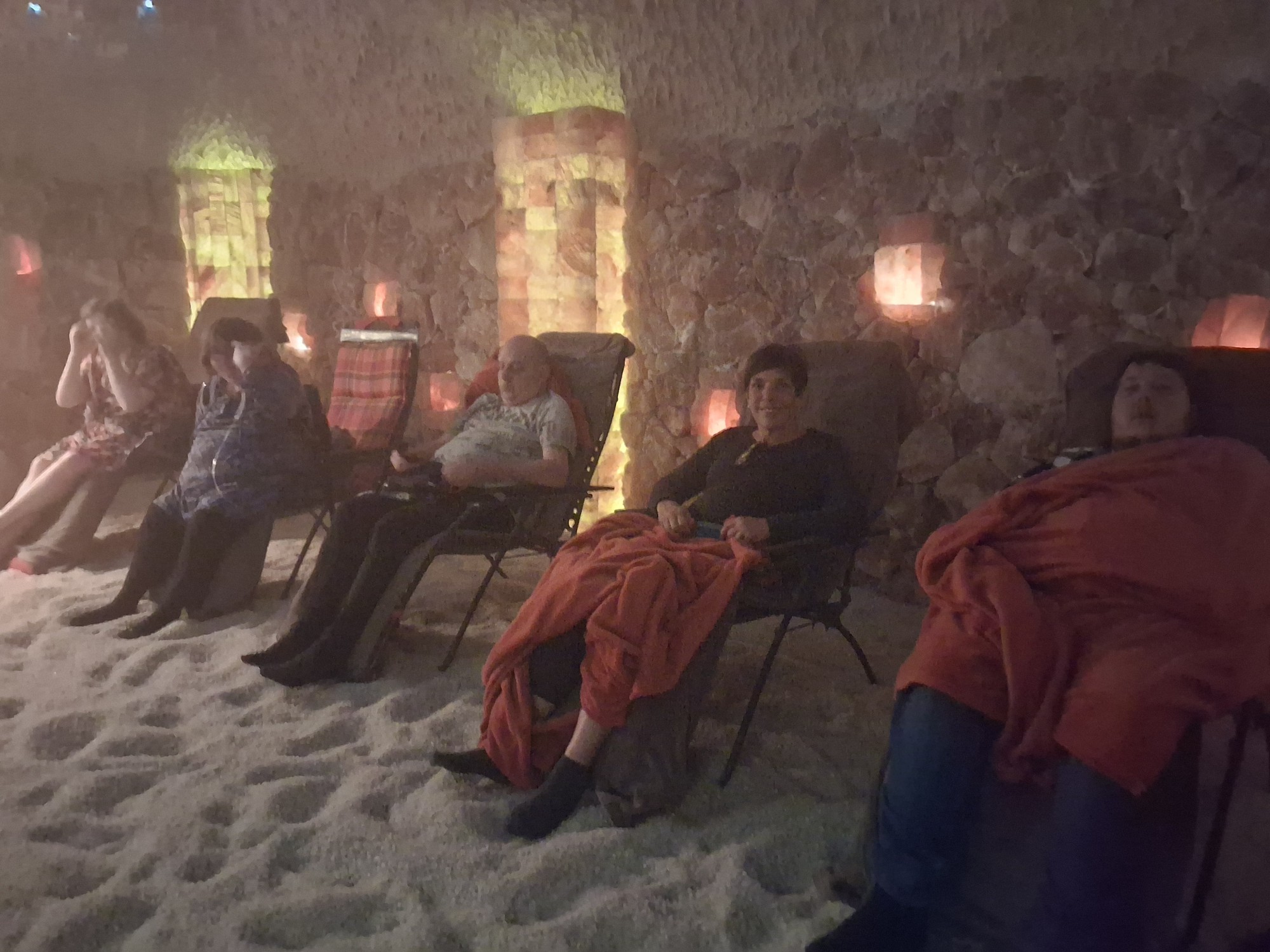 Gruppenfoto in der Salzgrotte