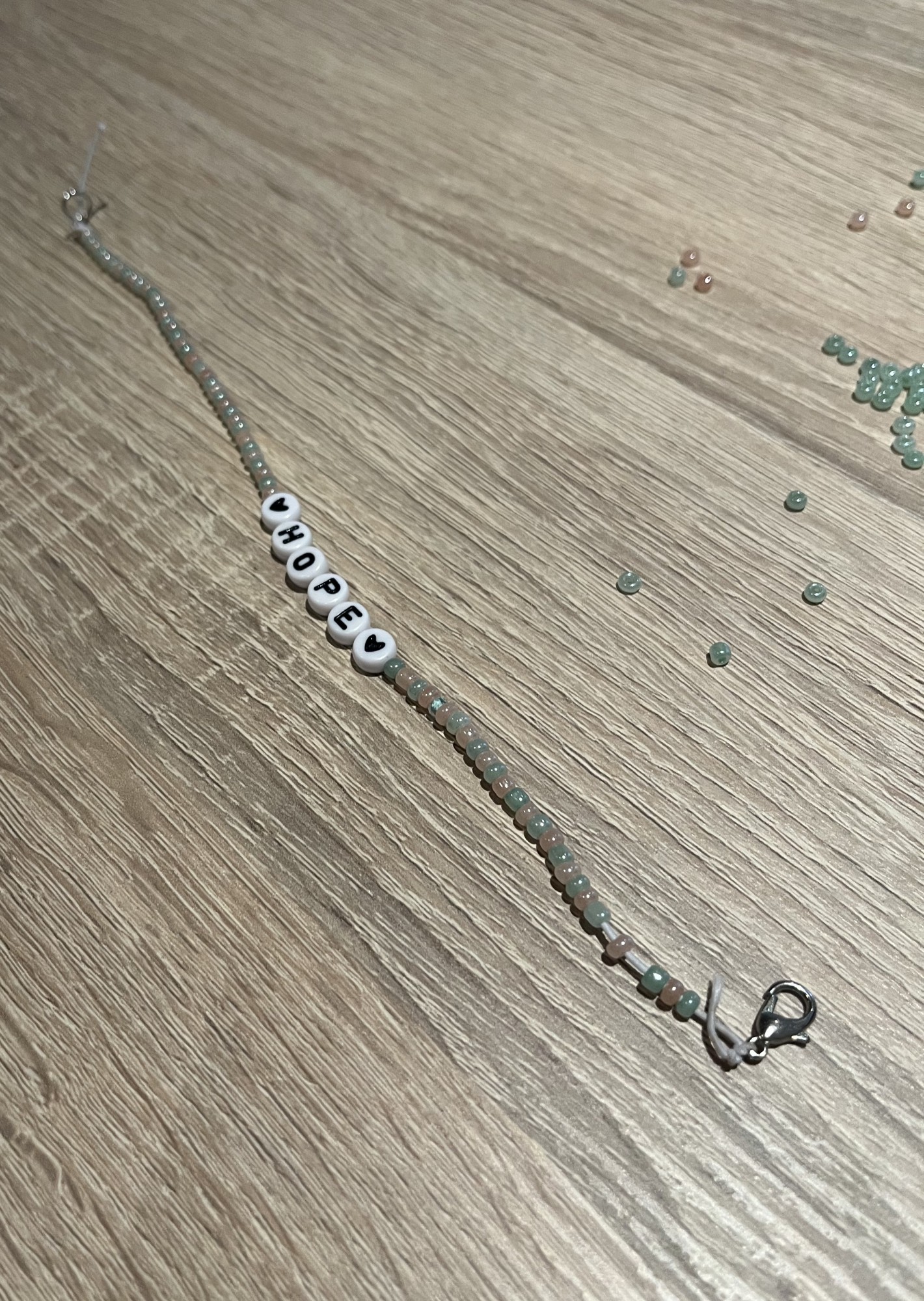 Selbstgebastelte Perlenkette