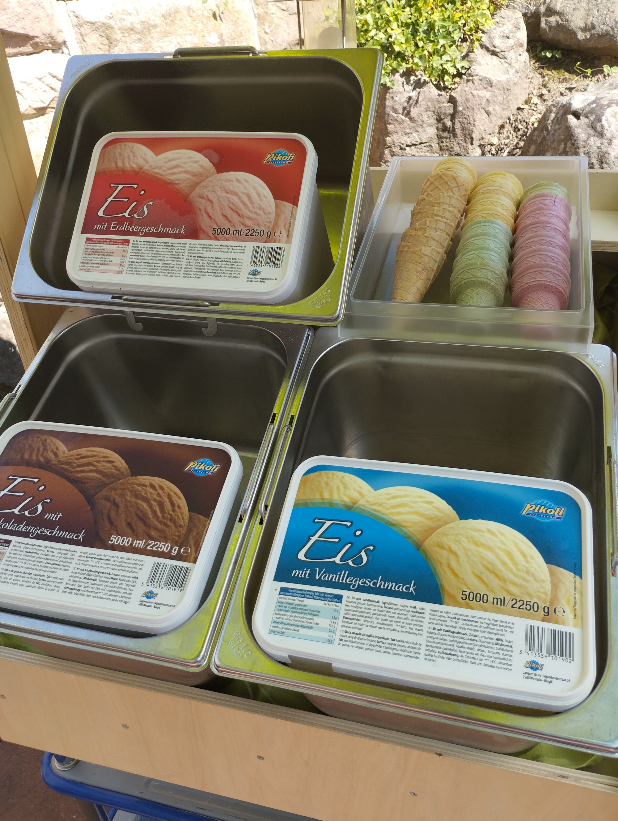 Unterschiedliche Eissorten