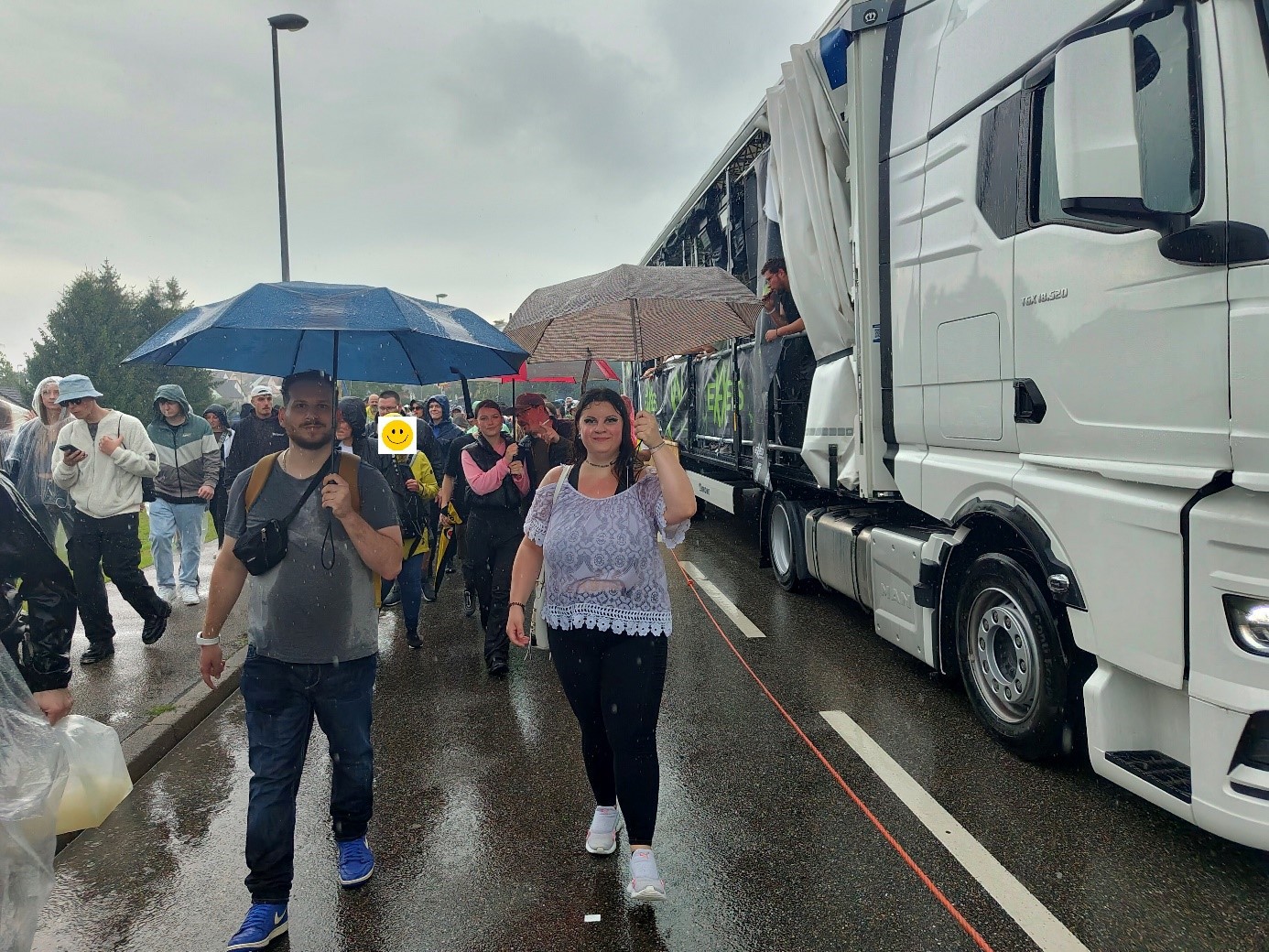Gemeinsames Laufen bei der Beatparade