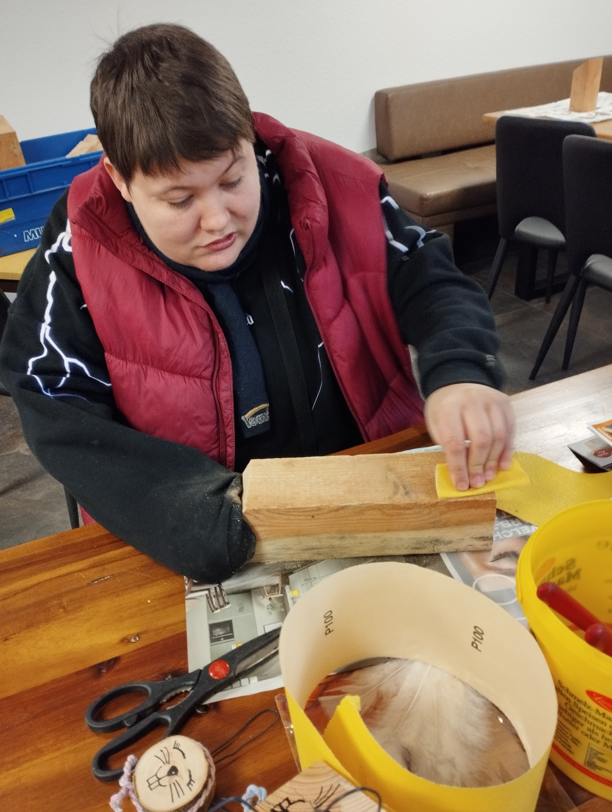 Bearbeiten des Holzst&uuml;cks