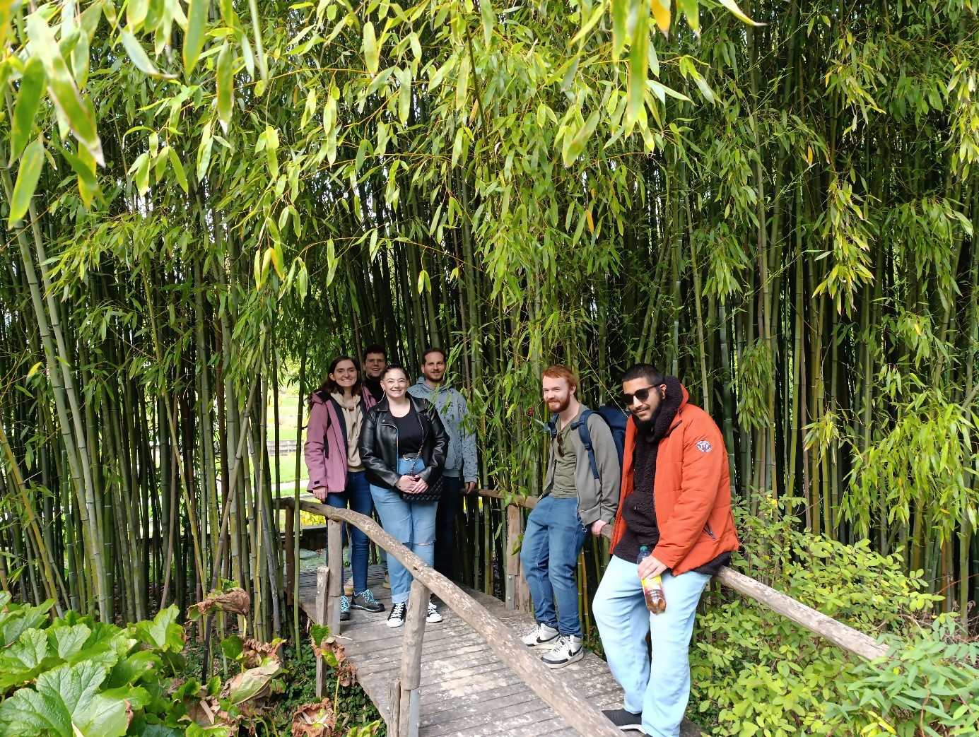 Gruppenfoto im Botanischen Garten
