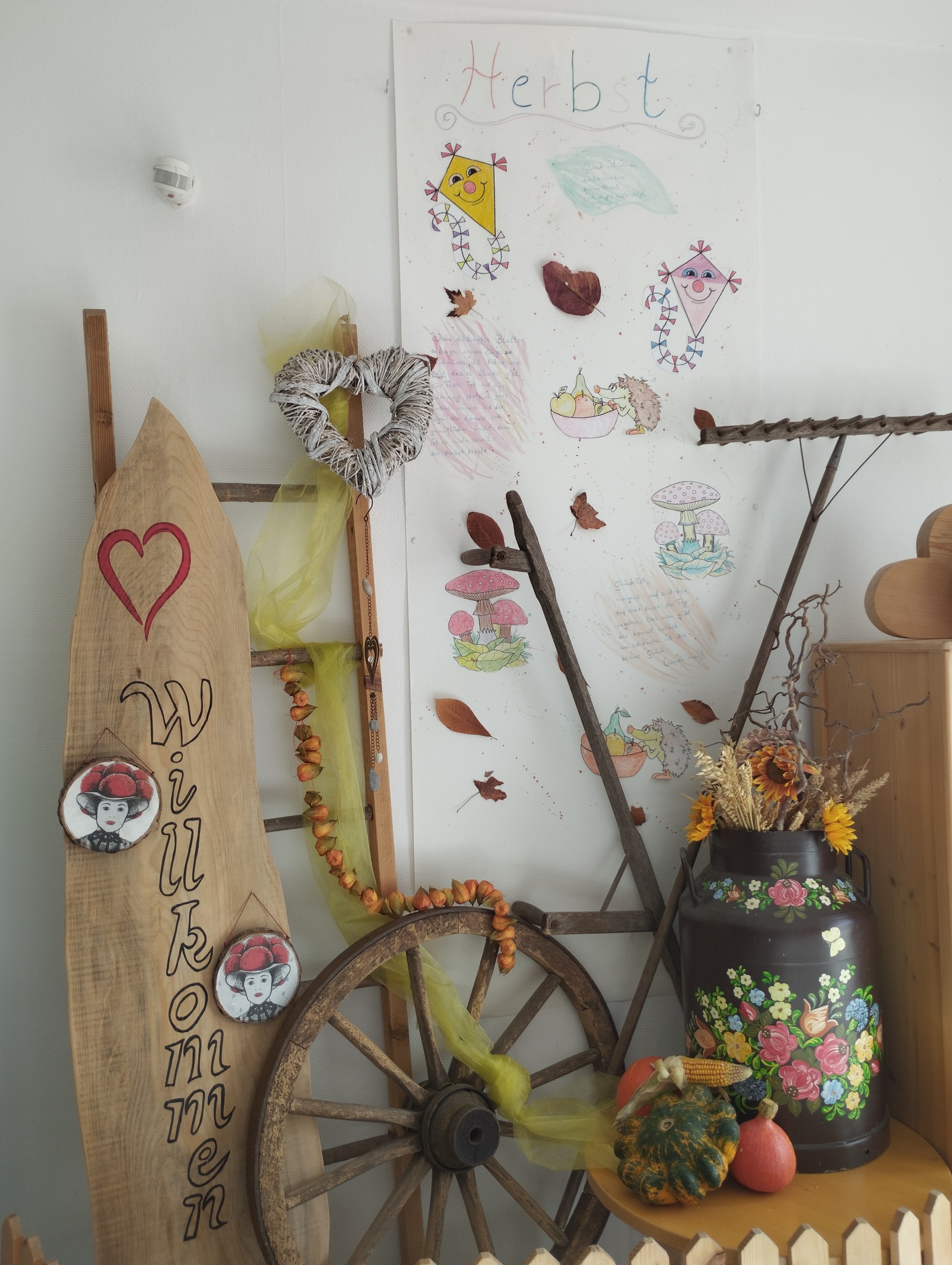 Ausgestellte Dekoration