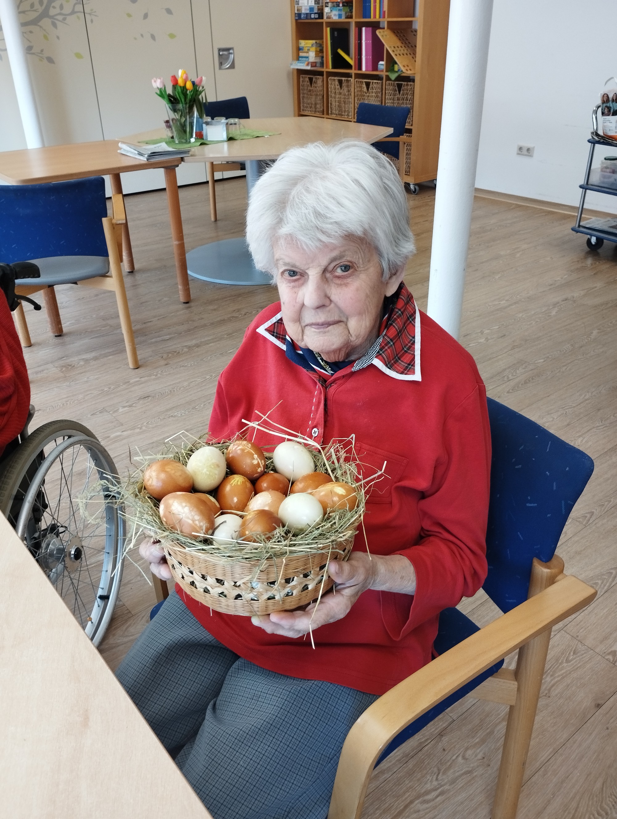 Fertig gestelltes Osternest