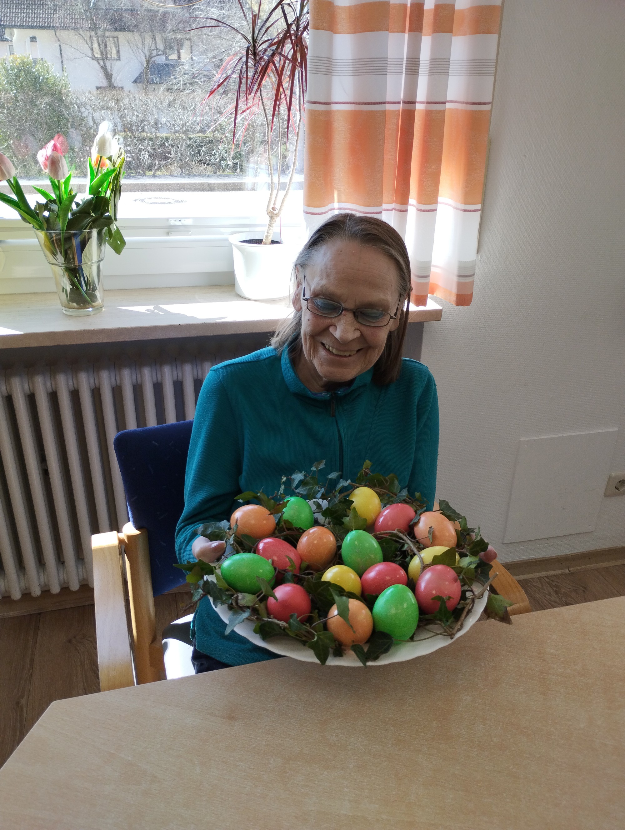 Fertig gestelltes Osternest