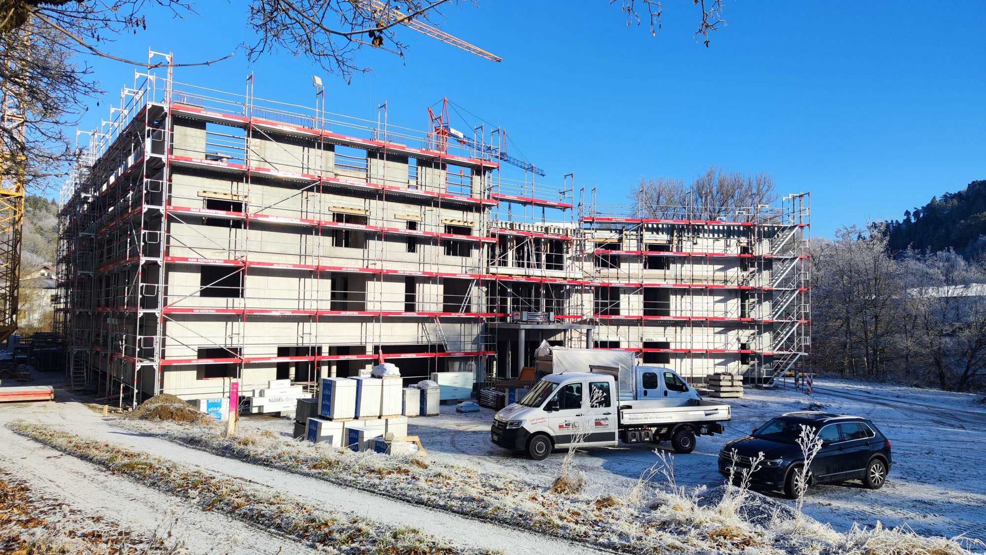 Baustelle Projekt Pflegezentrum in Nagold