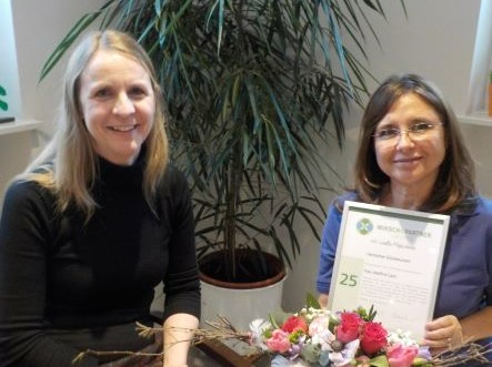 Gl&uuml;ckw&uuml;nsche zum 25-j&auml;hrigen Dienstjubil&auml;um